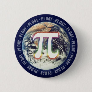 Pi Day auf Erden Math Button