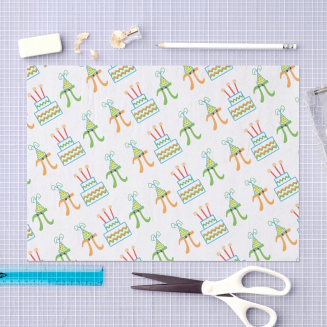 Pi Day Birthday März 14. Gewebepapier Seidenpapier (Handwerk)