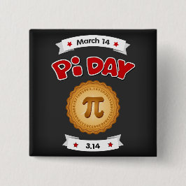 Pi Day Chalkboard, März 14, Button