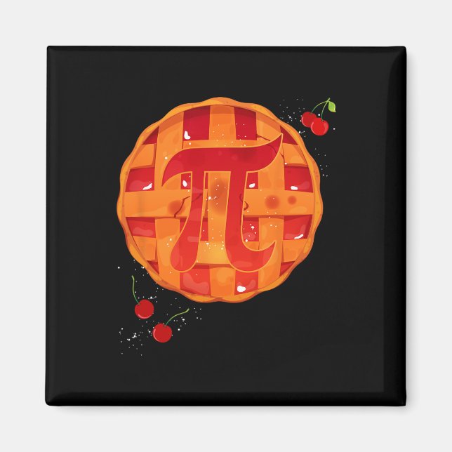 Pi Day Cherry Pie Mathe Lehrer Funny Erntedank Magnet (Vorne)