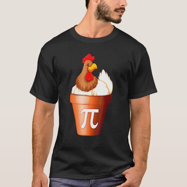 Pi Day Chicken Pot Pie School Lehrer T-Shirt (Vorderseite)