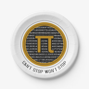 Pi-Day Circle Design Pappteller