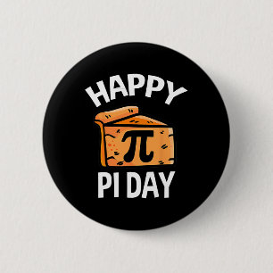 Pi-Day Digits of Pi Rainbow 3.14 Math Teacher Men Button