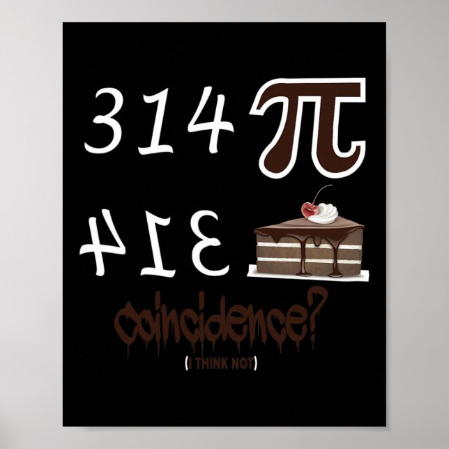 Pi Day Funny Einzigartige Grafik-Mathematik Formel Poster (Vorne)