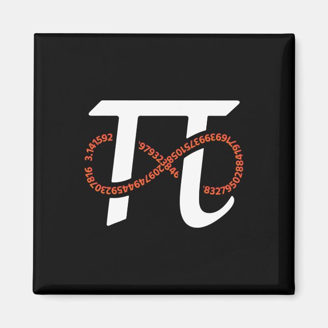 Pi Day Funny Infinity Numbers Geek Nerd Math Lover Magnet (Vorne)