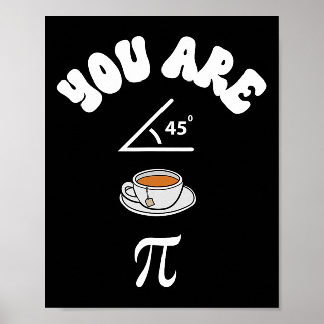 Pi Day Funny Mathelehrer Acute Tee Pie Funny Pi D Poster (Vorne)