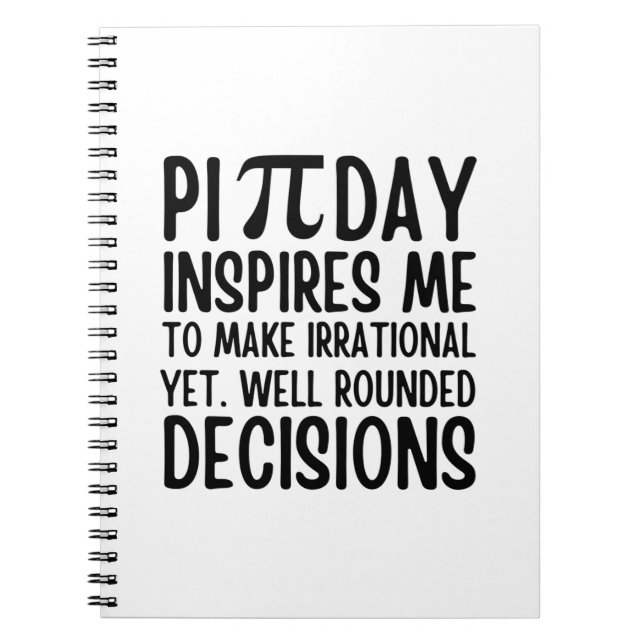 Pi Day Funny Notizblock (Vorderseite)
