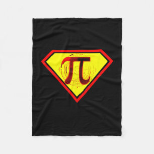 Pi Day Funny Superherum Kostüm Fleecedecke