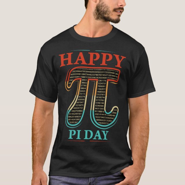 Pi Day Geometry Algebra Math Happy Pi Day T-Shirt (Vorderseite)