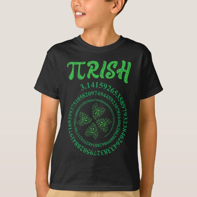 Pi Day Graphic Irish Funny St. Patrick's Day Math T-Shirt (Vorderseite)