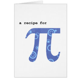 Pi Day Grußkarte, Spaß, Rezept für Pi