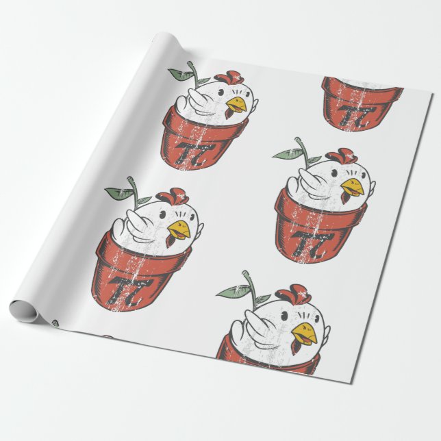 Pi-Day-Hühnerpuppe Geschenkpapier (Ungerollt)