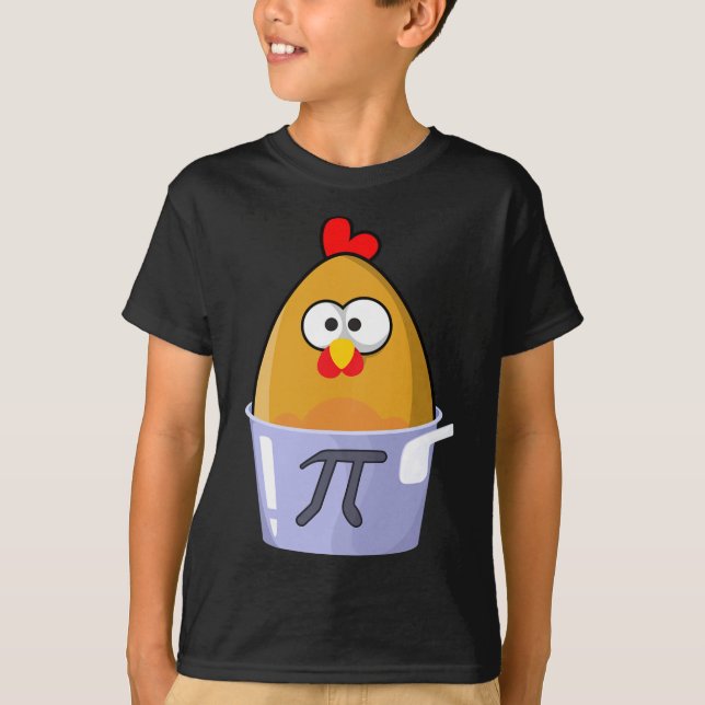 Pi Day Humore Chicken Pot Pie Math Lover Novelty T-Shirt (Vorderseite)