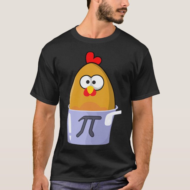 Pi Day Humore Chicken Pot Pie Math Lover Novelty T-Shirt (Vorderseite)