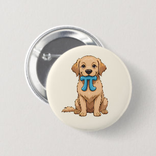 Pi Day Hund mit Pi Symbol   Niedlich Pi Math Button