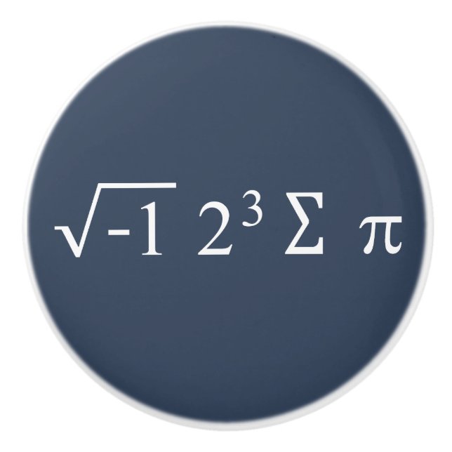 Pi Day - I Ate some Pie - i 8 sum pi mathematische Keramikknauf (Vorderseite)
