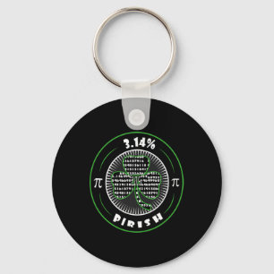 Pi Day Irish Kleeblatt Clover Pirish Math Lover Ge Schlüsselanhänger