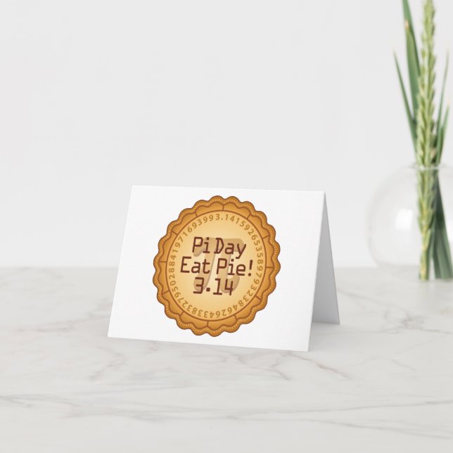 Pi Day, Iss Pie! Einladung (Vorderseite)