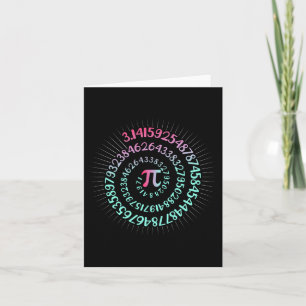 Pi Day Mah Nerd Geek 3.1415 Irrationale Nummer Pi Karte