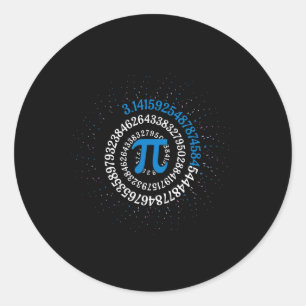 Pi Day Mah Nerd Geek 3.1415 Irrationale Nummer Pi Runder Aufkleber