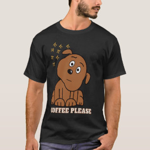 Pi Day Math Coffee and dog Geometrie Trigonometry T-Shirt