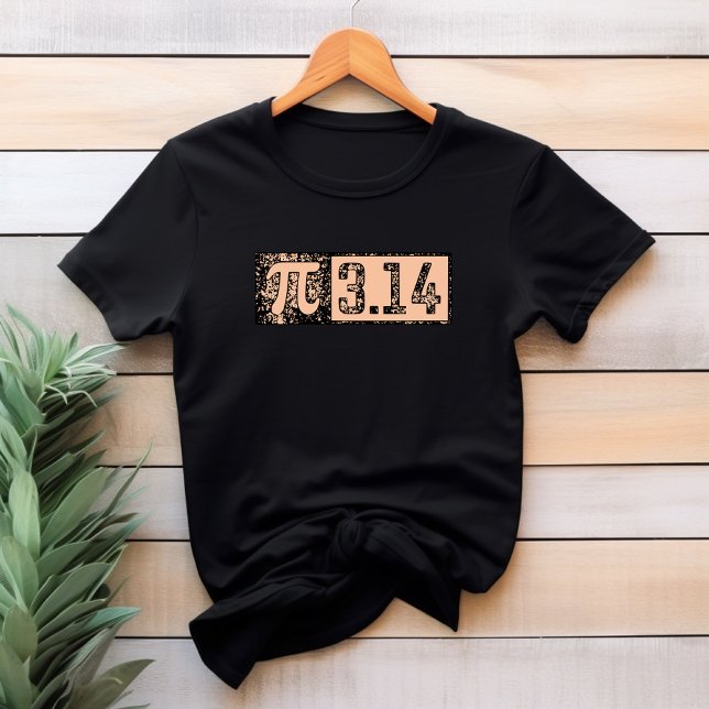 Pi Day Math Geek Teacher Peach 3,14 T-Shirt (Von Creator hochgeladen)