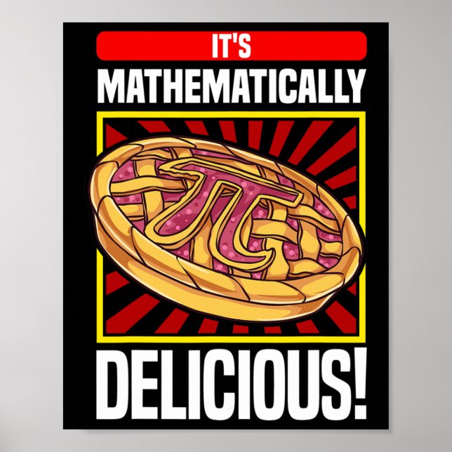 Pi Day Math Lover Apple Pie Poster (Vorne)
