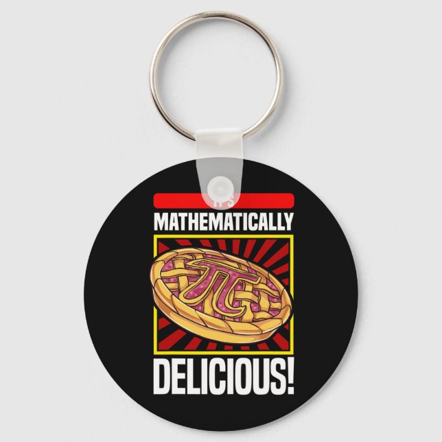 Pi Day Math Lover Apple Pie Schlüsselanhänger (Vorderseite)