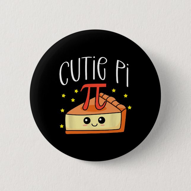 Pi Day Math Lover Student Lehrer 3.14 Süsse Pie Button (Vorderseite)