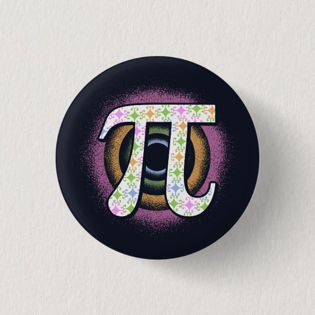 Pi Day Math Nerd Button (Vorderseite)