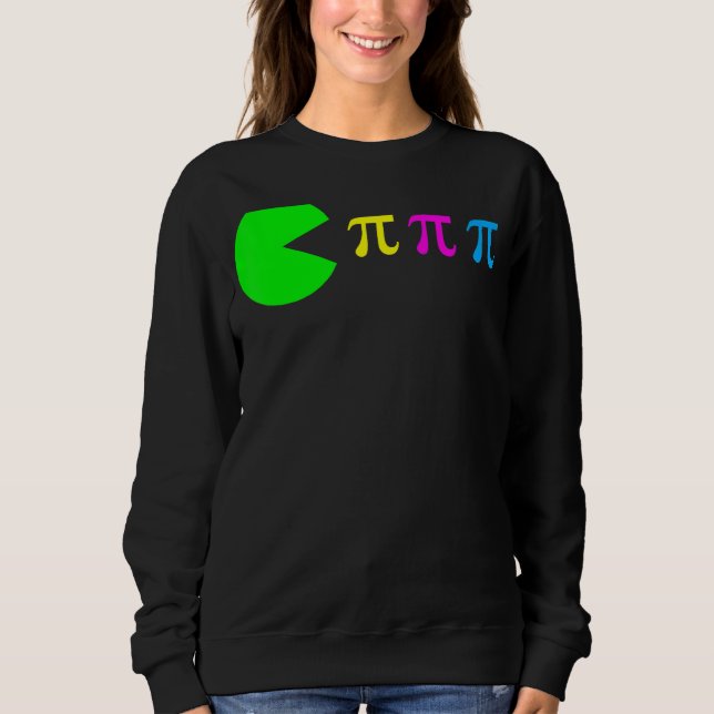 Pi Day Math Science Ate Pi Symbolfarbe Sweatshirt (Vorderseite)