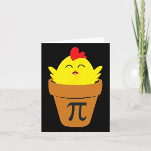 Pi Day Math T Shirt Funny Chicken Pot Pie T Shirt Karte
