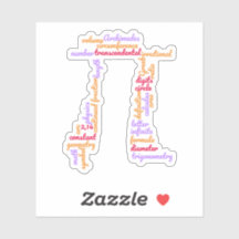 Pi Day Math Word Cloud