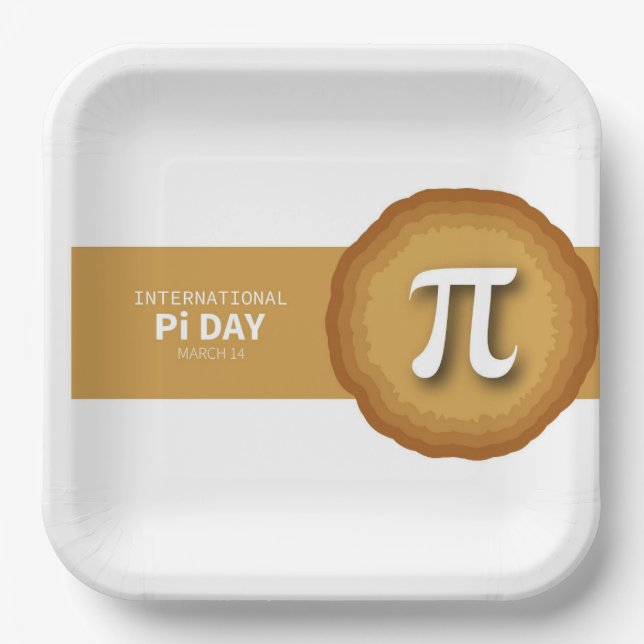 Pi Day Pappteller (Vorderseite)