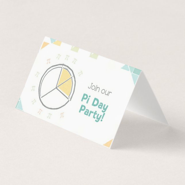 Pi-Day-Party-Einladung (Vorderseite)