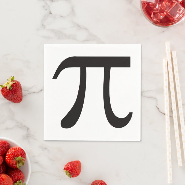 Pi Day Pi Symbol Paper Napkins Serviette (Beispiel)