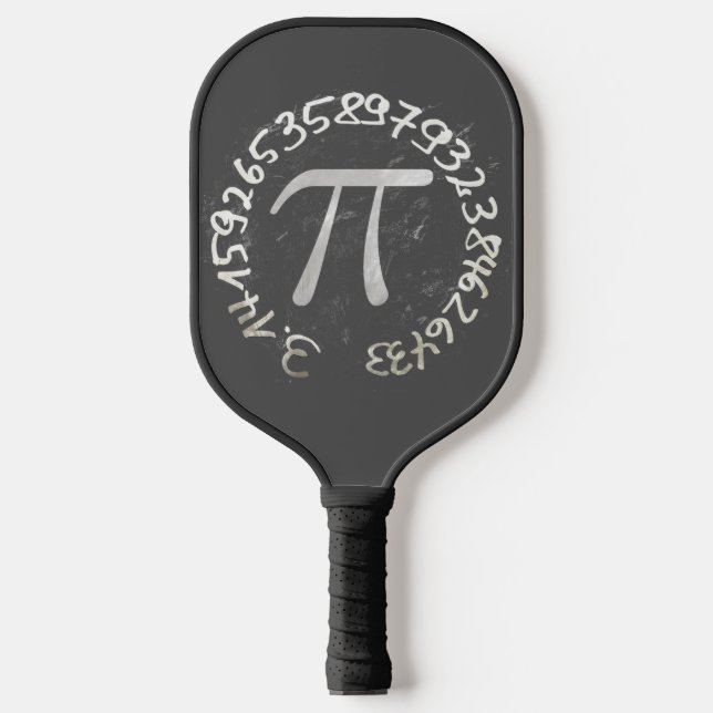 Pi Day PiDay Chalkboard-Bildung Pickleball Schläger (Vorderseite)