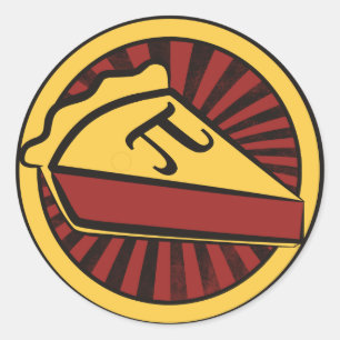 Pi Day Pie Runder Aufkleber