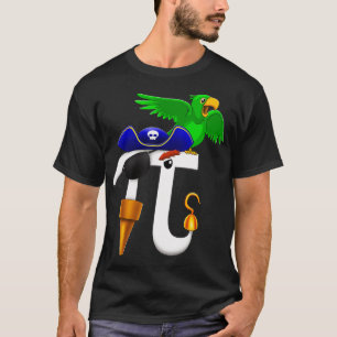 PI Day Pirate T Shirt Math Geek Parrot Geschenk Mä