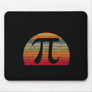 Pi Day Retro Vintag Mah Geek Lehrer Student Hap Mousepad