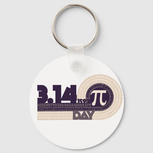 Pi Day Schlüsselanhänger (Vorderseite)