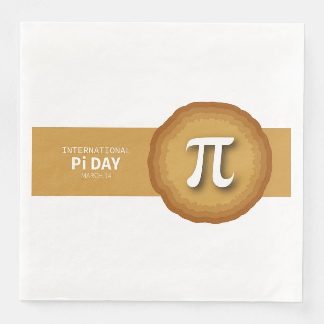 Pi Day Serviette (Vorderseite)