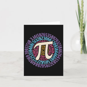 Pi Day Shirt Circular 3.14 Pi Mathe Students Schoo Karte