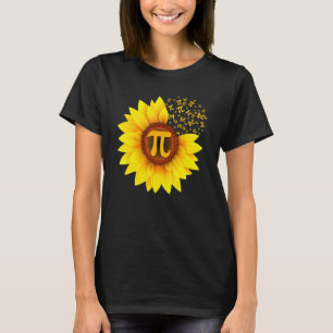 Pi Day Sonnenblume 3 14 Pi Kennzeichen Mathematik T-Shirt