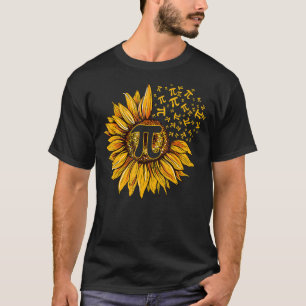 Pi Day Sonnenblume 3 14 Pi Kennzeichen Mathematik T-Shirt