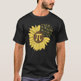 Pi Day Sonnenblume 3 14 Pi Kennzeichen Mathematik T-Shirt
