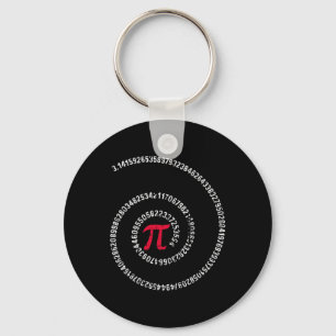 Pi Day Spiral 3.14 März 14. Mathematiklehrer Vinta Schlüsselanhänger