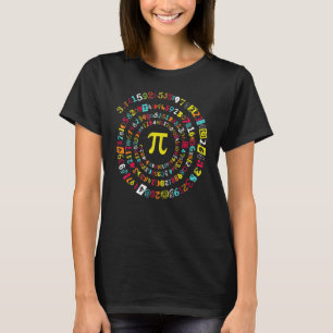 Pi Day Spiral Pi Math für Pi Tag 3 14 T-Shirt