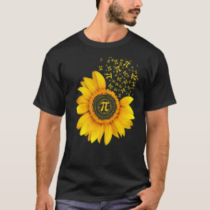 Pi Day Sunflower 3 14 Pi Number Symbol Math Säge T-Shirt