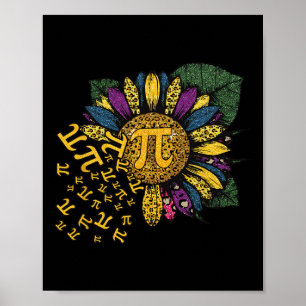 Pi Day Sunflower 3 Poster